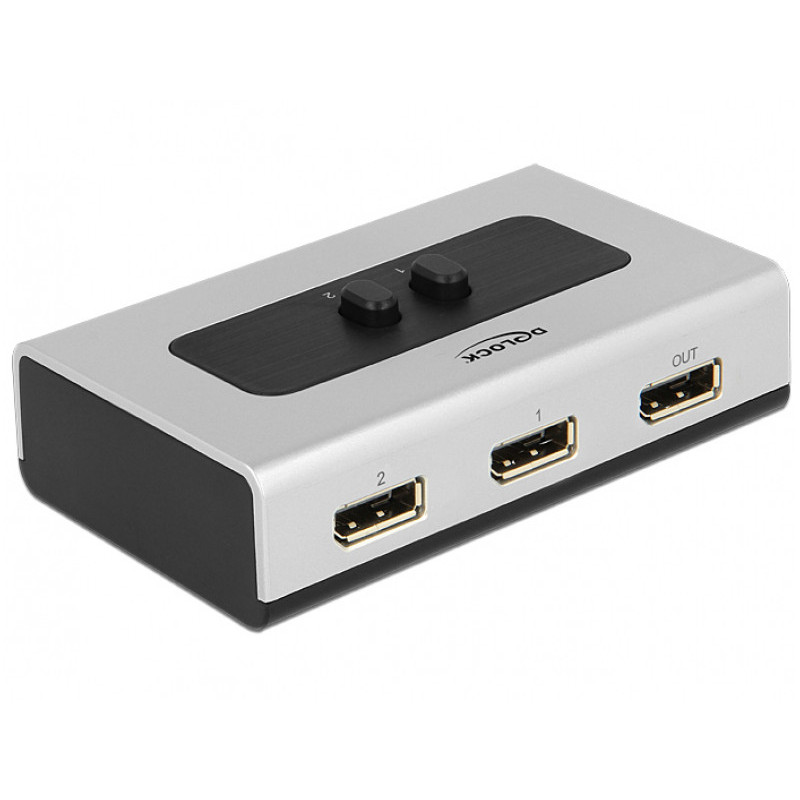 Delock Switch 2-port Displayport 1.1 manuell - 87668 Delock Switch 2-port Displayport 1.1 manuell - 87668