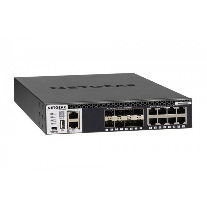 Netgear Switch 16x10GB (8x10GBT/8xSFP+) Mgd - XSM4316S-100NES Netgear Switch 16x10GB (8x10GBT/8xSFP+) Mgd - XSM4316S-100NES