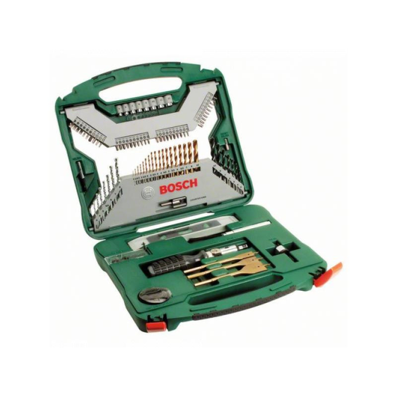 BOSCH Kit 100pcs de forets et tournevis en titane X-Line 2607019330 BOSCH Kit 100pcs de forets et tournevis en titane X-Line 2607019330