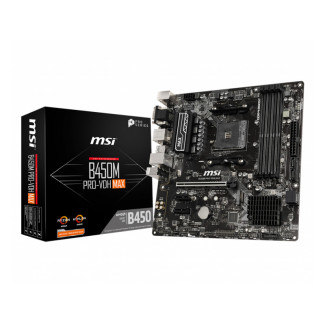 MSI MB B450M Pro-VDH MAX  (B450.AM4.mATX.DDR4.VGA.AMD) 7A38-043R