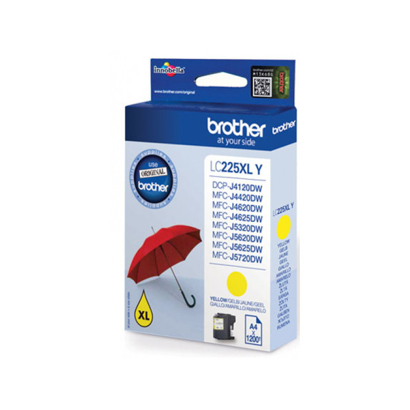Brother TIN LC-225XLY Yellow LC225XLY Brother TIN LC-225XLY Yellow LC225XLY