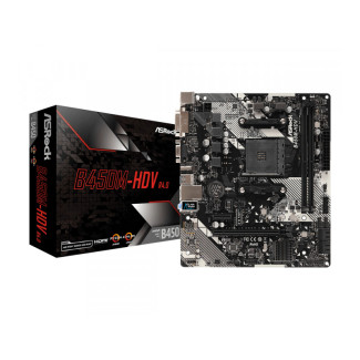 ASRock MB B450M-HDV R4.0 AM4 M-ATX D-Sub/HDMI/DVI DDR4 (90-MXB9N0-A0UAYZ)