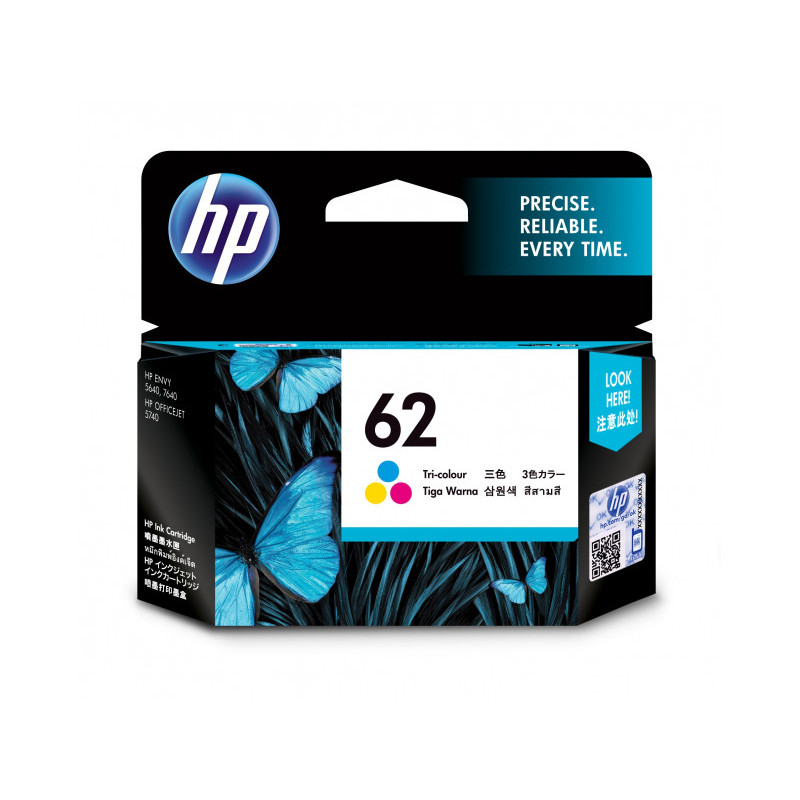 HP 62 tri-color 62 - Original - Ink Cartridge C2P06AE#UUS