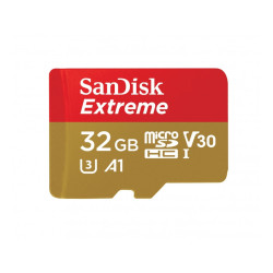 SANDISK Carte MicroSDHC Extreme 32Go incl. Adaptateur SD SDSQXAF-032G-GN6MA