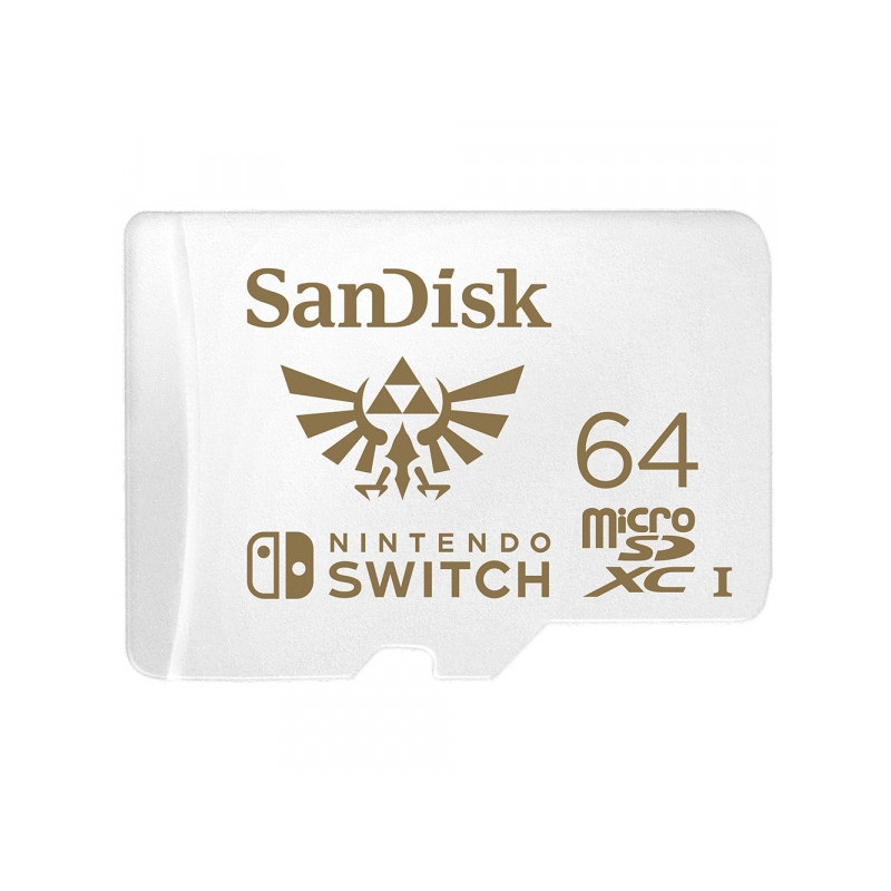 64 GB MicroSDXC SANDISK for Nintendo Switch R100/W60 - SDSQXAT-064G-GNCZN 64 GB MicroSDXC SANDISK for Nintendo Switch R100/W60 - SDSQXAT-064G-GNCZN
