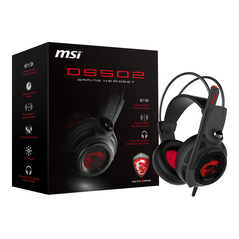 MSI Casque pour gaming DS502 S37-2100911-SV1