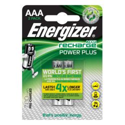 Energizer Akku Recharge AAA HR03 Micro 700mAh (lot de 2) . E300626500
