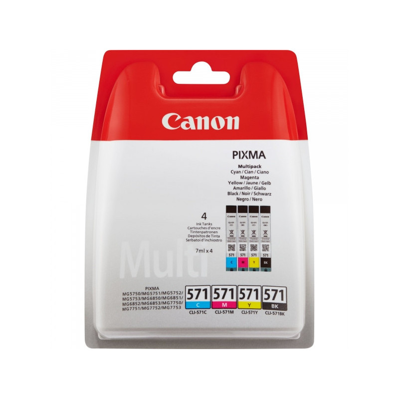 Canon Valuepack CLI-571 C-M-Y-BK 4erPack 7ml 0386C005 Canon Valuepack CLI-571 C-M-Y-BK 4erPack 7ml 0386C005