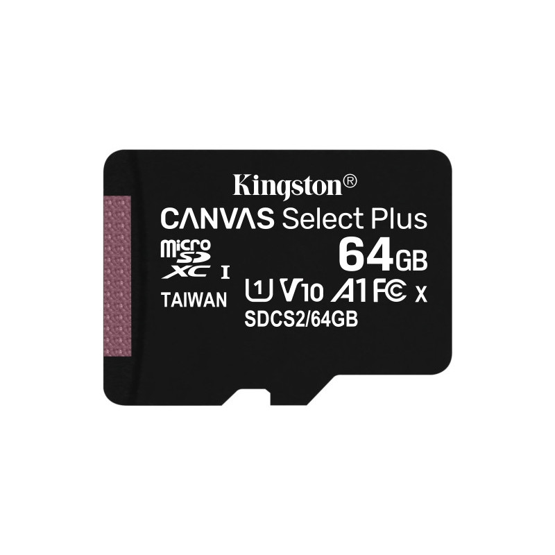 Kingston MicroSDXC 64GB Canvas Select Plus C10 UHS-I 85MB/s SDCS2/64GBSP