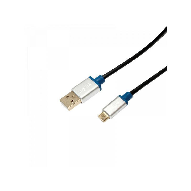 LOGILINK - Premium USB 2.0 USB-A mâle vers Micro-B mâle 1m (BUAM210) LOGILINK - Premium USB 2.0 USB-A mâle vers Micro-B mâle 1m (BUAM210)