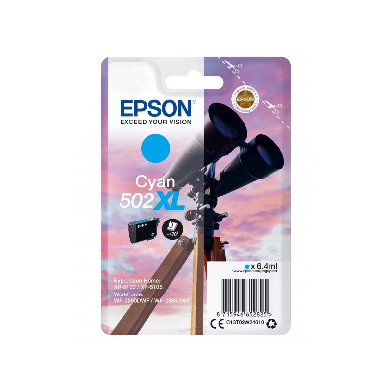 Tintenpatrone 502XL 6.4ml cyan - C13T02W24010 Tintenpatrone 502XL 6.4ml cyan - C13T02W24010