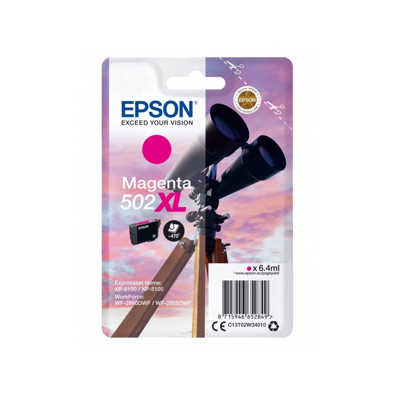 Tintenpatrone 502XL 6.4ml magenta - C13T02W34010 Tintenpatrone 502XL 6.4ml magenta - C13T02W34010