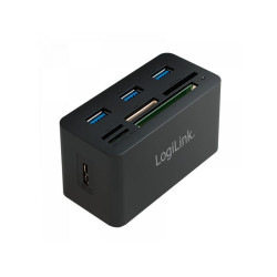 HUB USB 3.0 avec lecteur de carte mémoire tout-en-un Logilink (CR0042)