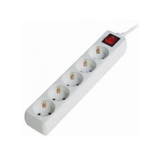 Gembird Surge Protector 5x - 5 sortie(s) CA - Blanc - CE - GS - 4500 V - 13500 A SPG4-C-6