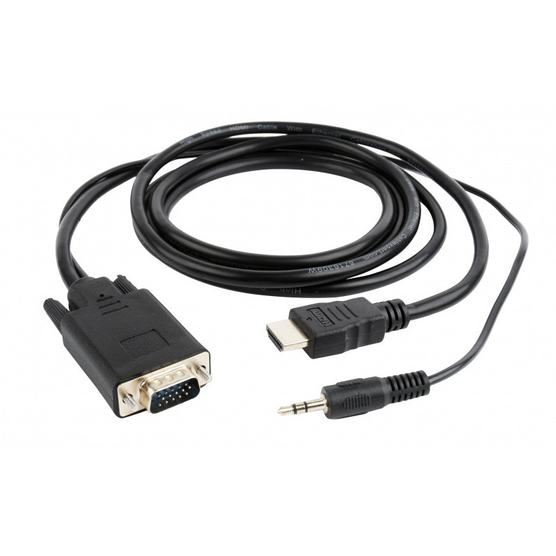 CableXpert 3 m - VGA - HDMI + 3.5mm - Mâle - Mâle - 1920 x 1080 pixels A-HDMI-VGA-03-10 CableXpert 3 m - VGA - HDMI + 3.5mm - Mâle - Mâle - 1920 x 1080 pixels A-HDMI-VGA-03-10