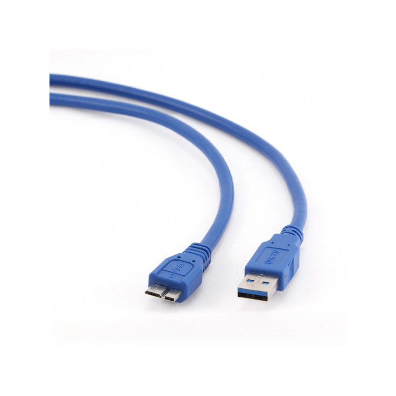CableXpert USB 3.0 - 3 m - USB A - Micro-USB B - USB 3.2 Gen 1- Mâle/Mâle - Bleu CCP-MU CableXpert USB 3.0 - 3 m - USB A - Micro-USB B - USB 3.2 Gen 1- Mâle/Mâle - Bleu CCP-MU