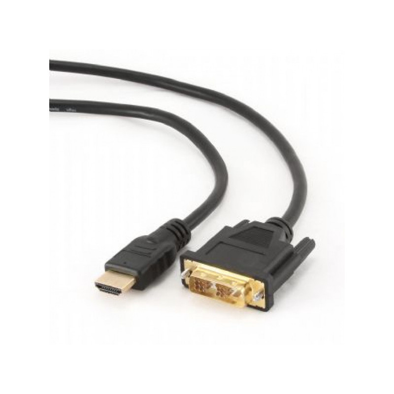 CableXpert 0.5 m - HDMI - DVI - Mâle - Mâle - Or CC-HDMI-DVI-0.5M CableXpert 0.5 m - HDMI - DVI - Mâle - Mâle - Or CC-HDMI-DVI-0.5M