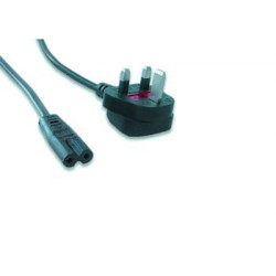 CableXpert UK power cord (C7). 3 A. 6 ft - PC-187-ML7