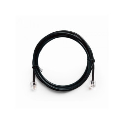 CableXpert Telephone cord. round. 6P4C. 2 m. black - TC6P4CR-2M