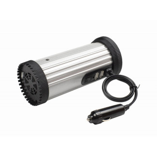 EnerGenie 150W Convertisseur pour automobile du courant continu en courant alternatif EG-PWC150-01