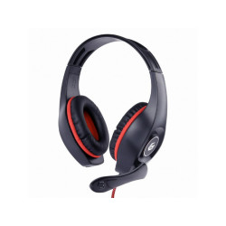 Gembird GMB Gaming - Casque - Gaming - Noir - Rouge - GHS-05-R