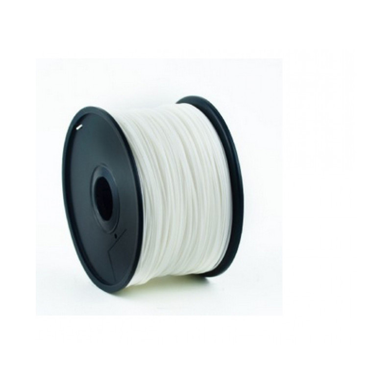 Gembird Filament. PLA Blanc. 1.75 mm. 1 kg - 3DP-PLA1.75-01-W