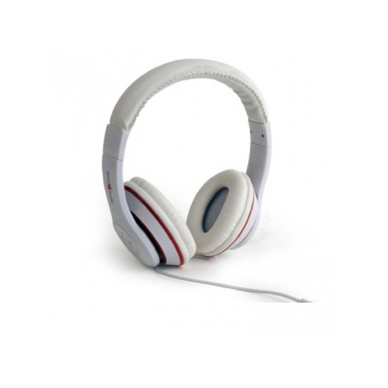 Gembird Los Angeles - Casque - Arceau - Appels et musique - Blanc - Binaural - 1.8 m MHS-LAX-W Gembird Los Angeles - Casque - Arceau - Appels et musique - Blanc - Binaural - 1.8 m MHS-LAX-W