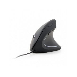 Gembird Droitier - Conception verticale - USB Type-A - Noir MUS-ERGO-01