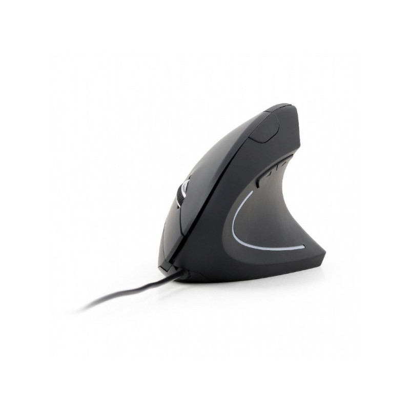 Gembird Droitier - Conception verticale - USB Type-A - Noir MUS-ERGO-01 Gembird Droitier - Conception verticale - USB Type-A - Noir MUS-ERGO-01