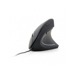 Gembird Droitier - Conception verticale - USB Type-A - Noir MUS-ERGO-01