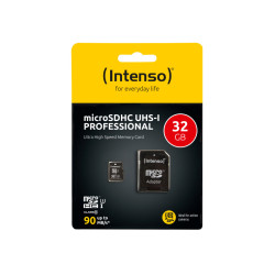 Intenso memory card microSDHC UHS-I Professional 32GB + adapter CL 10