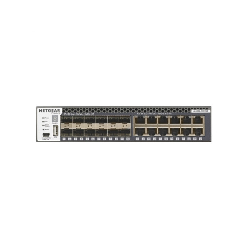 Netgear Switch 24x10GB (12x10GBT/12xSFP+) Mgd - XSM4324S-100NES Netgear Switch 24x10GB (12x10GBT/12xSFP+) Mgd - XSM4324S-100NES