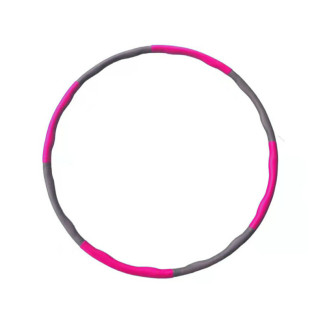 Hula Hoop en mousse 100cm. 1.2kg (Rose-Gris)