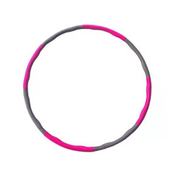 Hula Hoop en mousse 100cm. 1.2kg (Rose-Gris)