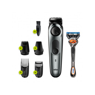 Braun Tondeuse à barbe Homme & Tondeuse à cheveux BT7220 (Argent)