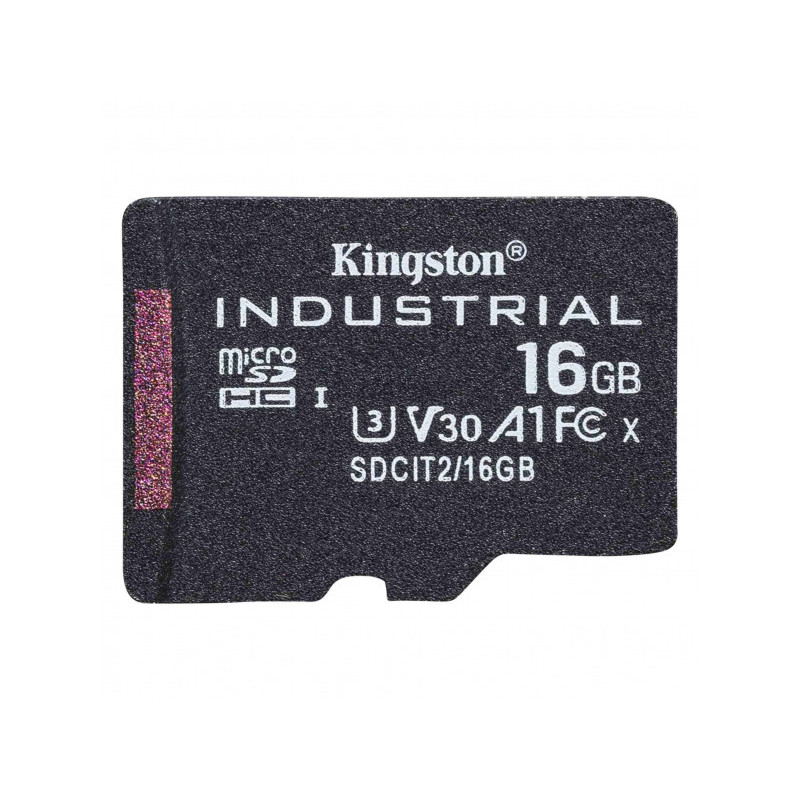 Kingston Carte microSDHC 16Go Industrial 100MB/s SDCIT2/16GBSP