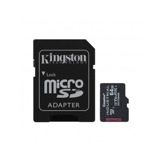 Kingston 64Go Industrial Carte microSDHC 100MB/s +Adaptateur SDCIT2/64GB