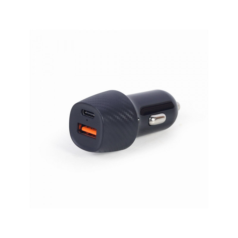 Gembird Chargeur auto avec 2 ports USB 20W. noir - TA-U2QC3-CAR-02