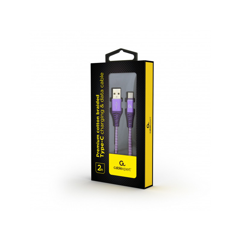 CableXpert 2m USB-A USB-C 2.0 480 Mbit/s Violett/Weiß CC-USB2B-AMCM-2M-PW CableXpert 2m USB-A USB-C 2.0 480 Mbit/s Violett/Weiß CC-USB2B-AMCM-2M-PW