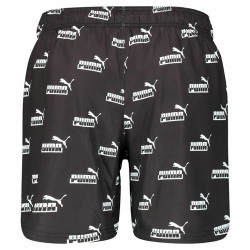 Herren Badehose Puma Logo Aop N1 Schwarz