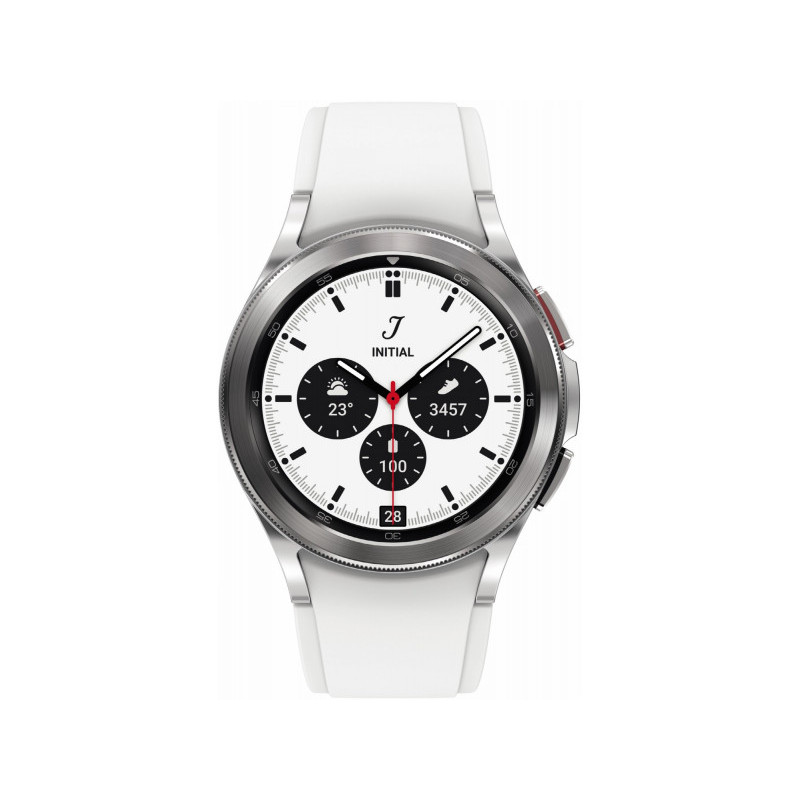 Samsung R880 Galaxy Watch4 Montre connectée Classic 42mm - Blanc/argent SM-R880NZSADBT