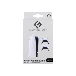 Floating Grip Playstation 5 Wall Mounts by Floating Grip - White Bundle - 368019 - PlayStation 5