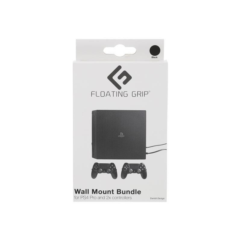 Floating Grip Playstation 4 Pro and Controller Wall Mount - Bundle (Black) - FG0125 - PlayStation 4 Floating Grip Playstation 4 Pro and Controller Wall Mount - Bundle (Black) - FG0125 - PlayStation 4