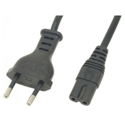 Goobay Euro Power Cable 1.5m Black Type-C CEE 7/16 Socket C7