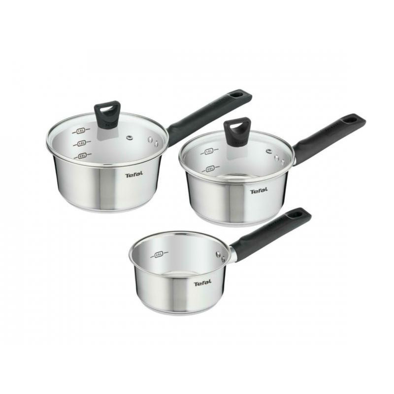 TEFAL Simpleo SS B905S344 Saucepan 3 Pcs Set TEFAL Simpleo SS B905S344 Saucepan 3 Pcs Set