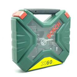 BOSCH Kit de 60 forets et tournevis en titane X-Line - 2607010611