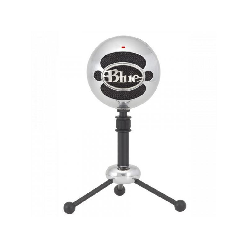 Blue - Microphone Snowball Brushed Aluminium - 988-000175 - PC Blue - Microphone Snowball Brushed Aluminium - 988-000175 - PC