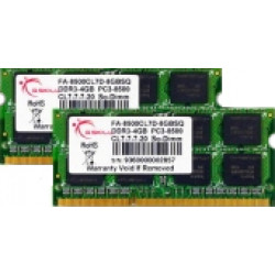 G.Skill FA-8500CL7D-8GBSQ - 8 Go - 2 x 4 Go - DDR3 - 1066 MHz - 204-pin SO-DIMM FA-8500CL7D-8GBSQ