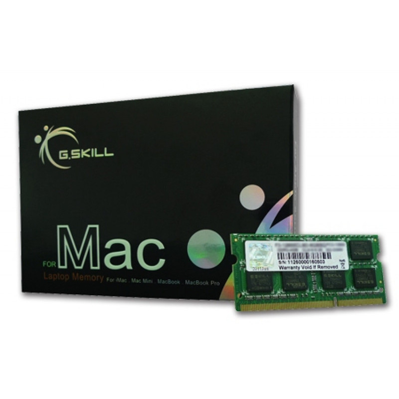 G.Skill 4GB DDR3-1066 SQ MAC - 4 Go - 1 x 4 Go - DDR3 - 1066 MHz - 204-pin SO-DIMM FA-8500CL7S-4GBSQ