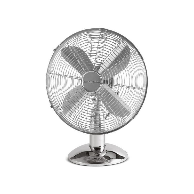 Proficare Ventilateur de table design inox 25 Cm PC-VL 3062 M